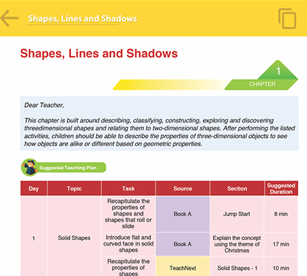 Suggested Teaching Plan 