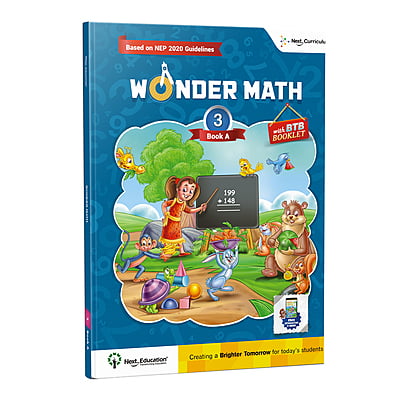 Wonder Math TextBook for - Secondary School CBSE 3rd class / Level 3 Book A New Education Policy (NEP) Edition