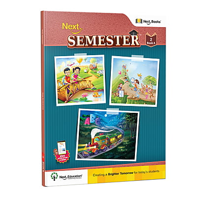 Next Semester class 2 combo CBSE Textbook Maths + English + Environmental science Book A