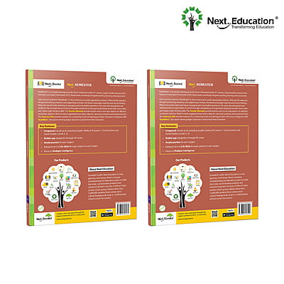 Next Semester class 5 /level 5 books combo of Maths + English + EVS Text book along with Workbook New Education Policy (NEP) Edition