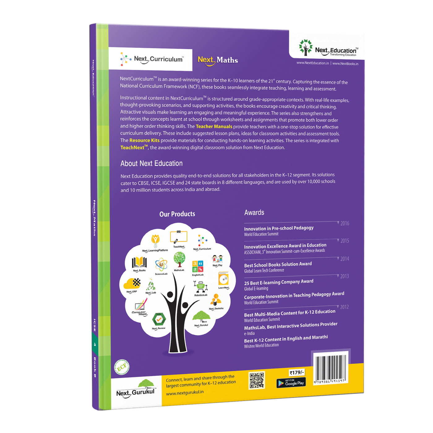 Next Maths ICSE book for 4th class / Level 4 Book B - Secondary School Next Maths ICSE book for 4th class / Level 4 Book B - Secondary School