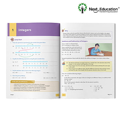 Next Maths  ICSE book for 7th class / Level 7 Book A - Secondary School