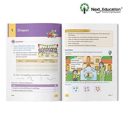 Next Maths - Secondary School ICSE book for 3rd class / Level 3 Book A