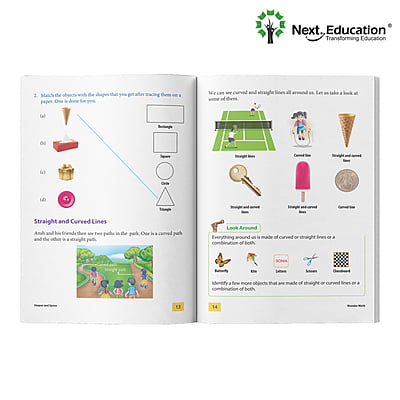 Next Semester class 1 combo CBSE Textbook Maths + English + Environmental science Book A