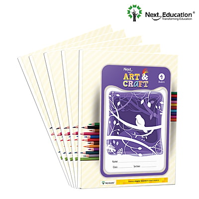 Art & Craft book for - Secondary School kids Class 4 / Level 4 (A + B)