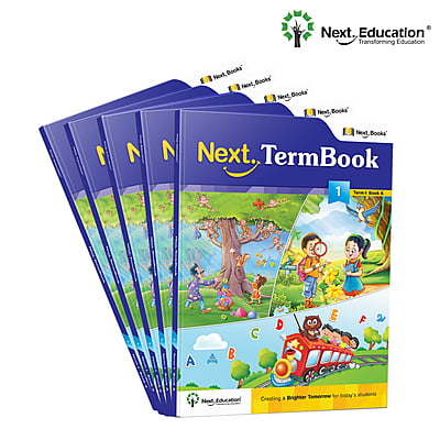 Next Term 1 Book combo Text book with Maths, English and EVS for class 1 / level 1 Book A