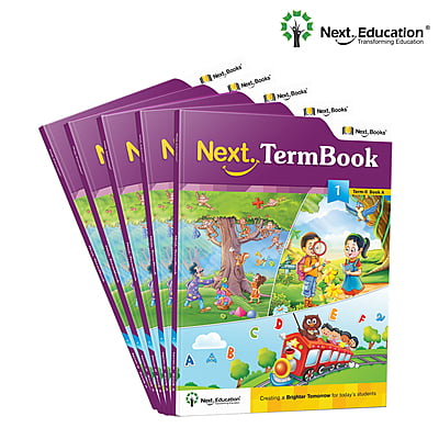 Next Term 2 Book combo Text book with Maths, English and EVS for class 1 / level 1 Book A