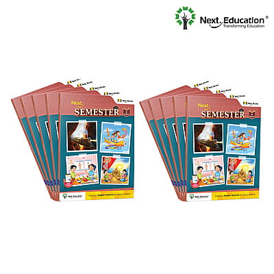 Next Semester class 5 /level 5 books combo of Maths + English + EVS Text book along with Workbook New Education Policy (NEP) Edition