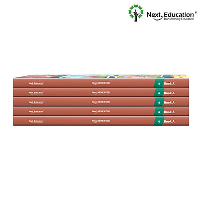 Next Semester class 4 combo CBSE Textbook Maths + English + Environmental science Book A