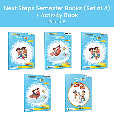 Next Steps Semester - Primer B - Set Of 4 With Activity Book - Nep 2020 Compliant